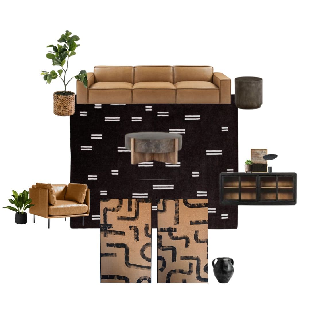 Warm Modern Living Room