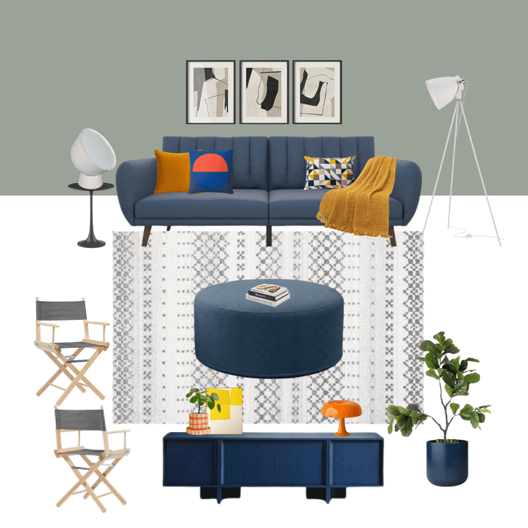 The Retro Modern Living Room